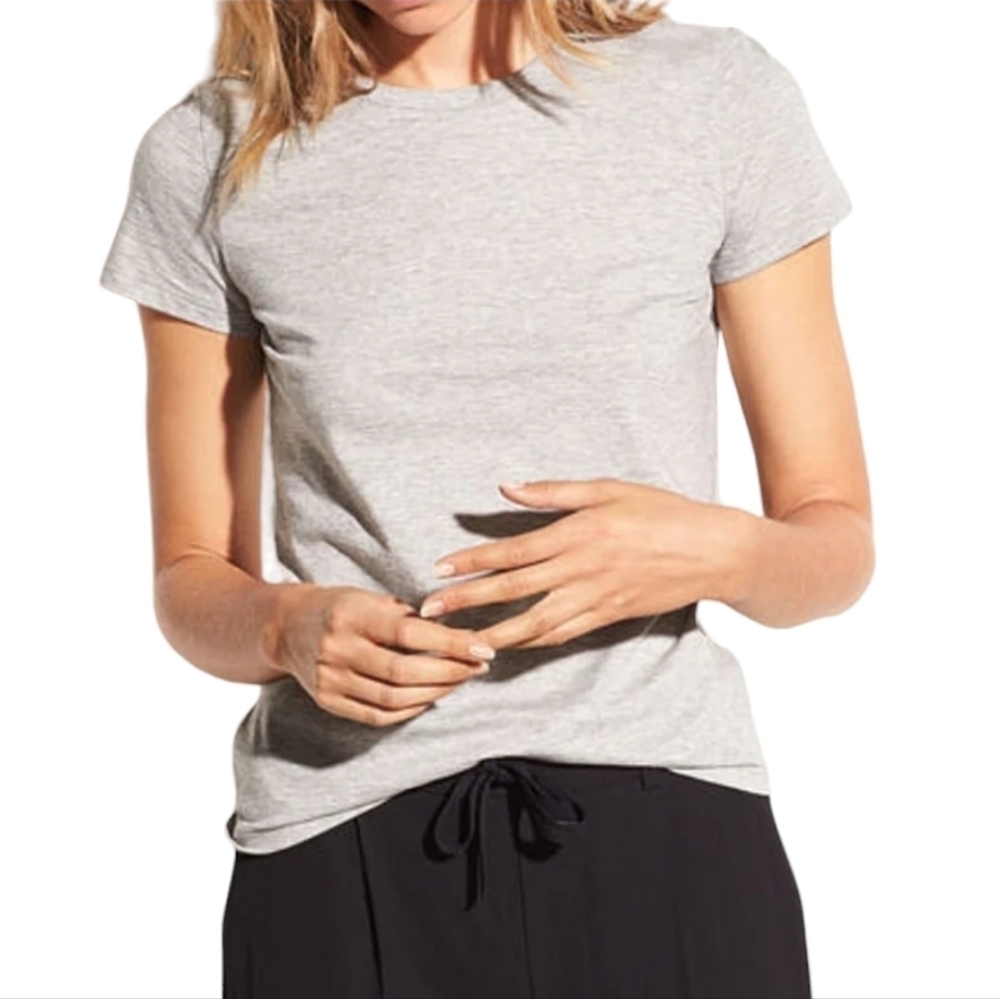 Vince Essential Pima Cotton Crew Neck T-Shirt - Size XS